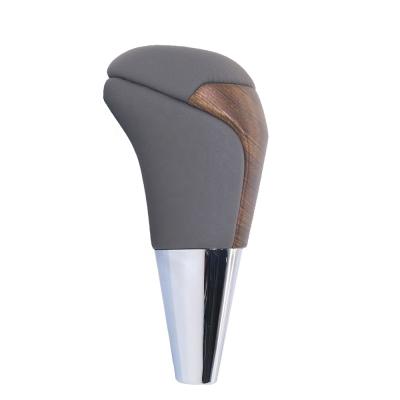 China Leather Custom Wooden Gear Shift Knob For Toyota Land Cruiser FJ200 2016-2021 for sale