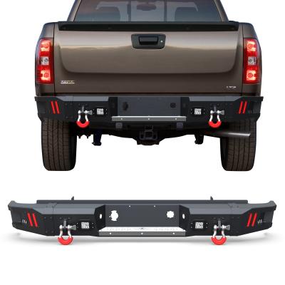 China Steel Bumper Bar with Non-Skid Plate and 2x18W LED Lights for Chevrolet 2007-2013 Siverado 1500, Textured Black Siverado 1500 Rear Bu for sale