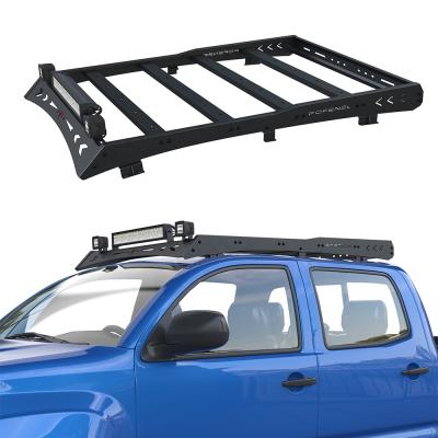 China ULON Off-Road Roof Rack Cargo For Toyota Tacoma 2005-2022 with Top Guide LED Roof Rack and 2x18W Optic 144W for sale