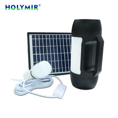 China HOLYMIR Home Multi Function Usb Solar System Charging Bluetooth Speaker Mp3 Smart Speaker Led Flashlights for sale