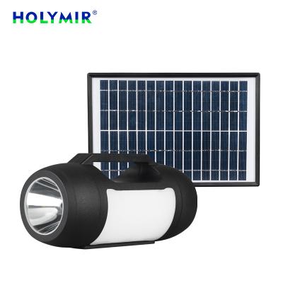 China HOLYMIR New Design Solar Powered Rechargeable Led Emergency Flashlight Bluetooth Speaker Outdoor Camp Led Torch for sale