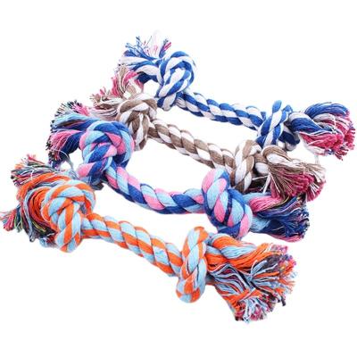 China Interactive Chew Cotton Hemp Dog Rope Toys Set Super Strong Handwoven Bite-Resistant Cheap Sustainable for sale