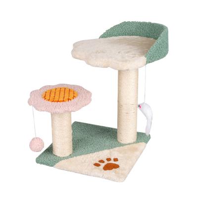 China Custom Stable Star Deluxe Cat Climbing Frame Multi-Layer Nest Fun Hammock Cat Scratching Post Integrated Cat Ride Toy for sale