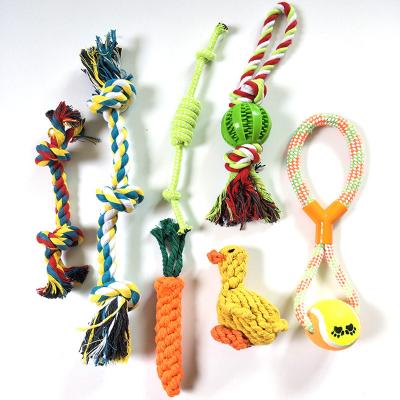 China Hund Stocked Spielzeug Toy Pour Rope Dog Bite Chew Toy Dog Set Juguetes Para Mascotas Perro for sale