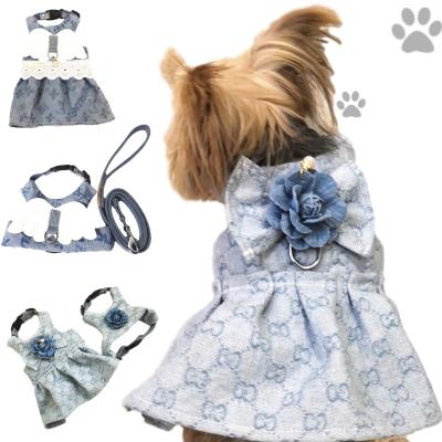 China Sustainable Pet Clothes Set 2022 Wholesale Custom Dog Clothes New Arrival Best Price Dog Dress Walking Set for sale