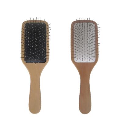 China Wholesale Wooden Hair Detangling Brush Pin Custom Logo Natural Hair Paddle Air Cushion High Quality Metal Cushion for sale