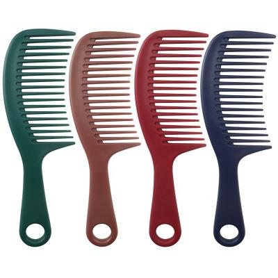 China Cheap Salon Private Label Hair Styling Wet Shower Comb Plastic Wide Tooth Comb Bulk for sale