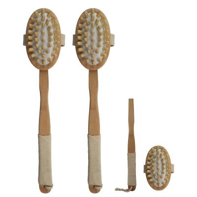 China Whole Body Care Massager Bamboo Massager Long Handle Natural Wooden Back Wholesale Natural Spa Bath for sale