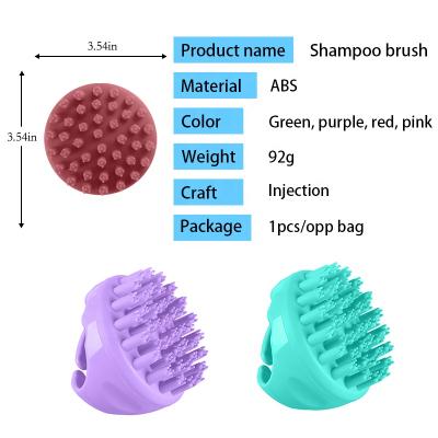 China Silicone Anti Cellulite Pour Dry Body Brush Silicon Detangling Head Hair Scalp Care Massager Massager Shampoo Brush For Hair Growth for sale