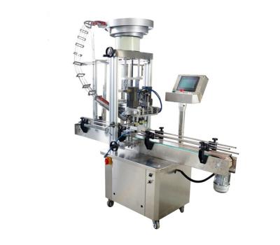 China Rotary Water PET Bottle Laoganma Hot Chilli Sauce Metal Lid Closer Automatic Capping Machine for sale