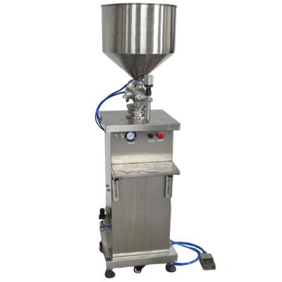 China Manual volumetric Honey Wine Beverage Cream Vial Piston Paste Pouch Juice Oil Bottle Liquid Filling Machine for sale