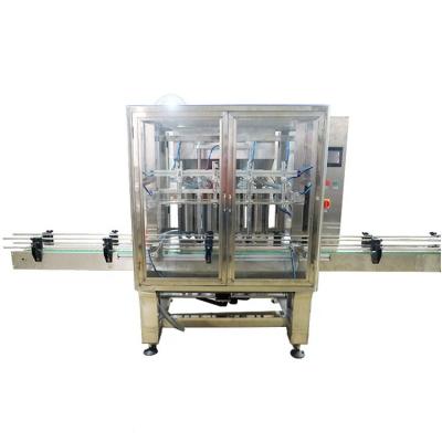 China 4 Nozzles Argan Oil Water Straight Line Liquid 100ml 2Ml Range Auto Liquid Filling Machine for sale