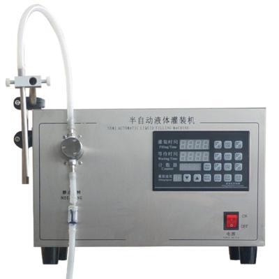 China Semi Auto Portable Electric Low Cost Price Spray Bottle Refrigerated Liquid Filling Machine for sale