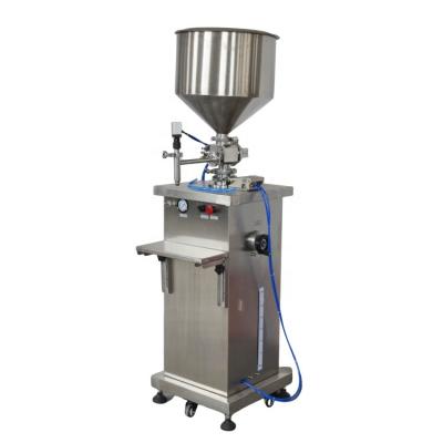 China Manual Chili Sauce Paste Peanut Butter Filler Machine Pneumatic Piston Liquid Filling Machine for sale