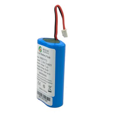 China Toys Factory Supply Pos Machine 18650 Rechargeable Battery Li Ion Battery 7.4V 2200mAh for sale