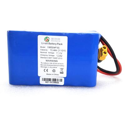 China Promotional Lithium Ion Premium Power Wheelchair Batteries 11.1v 10400mah for sale