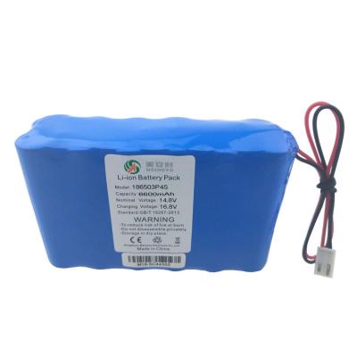 China LED Lights Factory Price 4S3P 18650 Li-ion Battery 14.8V 6600mAh LED Light Replacement Battery for sale