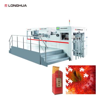 China food & Beverage Factory LH-1050DS Paper Use Automatic Die-Creasing Hot Punch Embossing Printing Machine For PVC Strip Stripping en venta