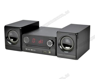 China Mini AUX system CD player. USB / Mini CD CD Dubbing With Wooden Speakers High Fidelity Speaker Combo for sale