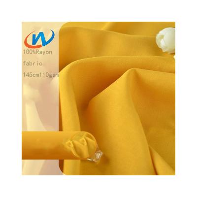 China Best Quality Woven Fabric 100% Rayon Solid Soft Feeling Pure Woven 45s 45s Rayon Fabric For Shirts Pants for sale