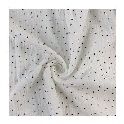 China Oeko Tex Standard Organic Cotton Crepe Print Ply Fabric 40s 100%cotton Organic Fabric For Baby Clothes for sale