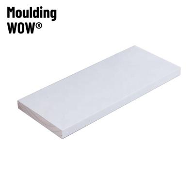 China MouldingWow modern SS-4016 s3s s4s molding mdf molding millwork extrusion molding double-sealed gesso primed coated molding wood for sale