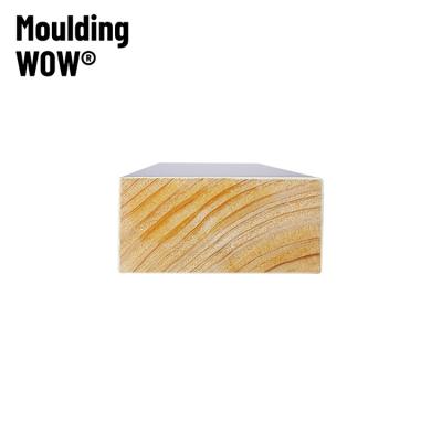 China MouldingWow SS-4038 s3s s4s Modern Stair Component Gesso coated mdf edging edging molding molding pine mdf primed double joint for sale