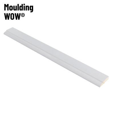 China Modern MoldingWow BB-2005 9/16 in.x3-1/4in. Pine Primed Base Molding MDF Finger-jointed Baseboard Molding LVL for sale