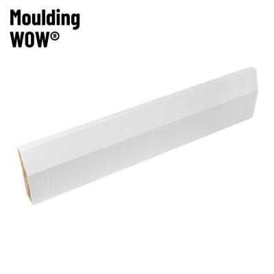 China MoldingWow BB-2002 Modern White Finger Gesso Decorative Molding Joint Baseboard, Accept Customized Size for sale