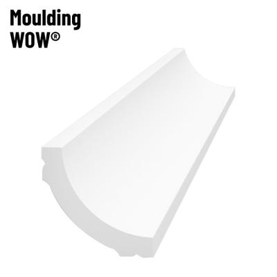 China MoldingWow WW-6035 modern chair rails wood frame molding mdf scotia primed molding wood white primed wood molding for sale