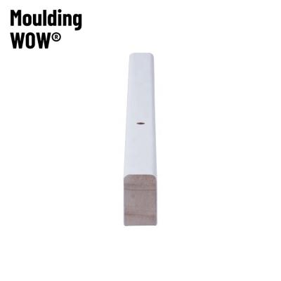 China MouldingWow DW-0047 Modern Mahogany Interior Doors Finger-joint Primed Pine Wood Frame Trim Moldings Primed Millwork Moldings for sale