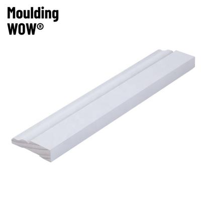 China Modern DW-0055 MouldingWow Frames Antique Wooden Doors Trim Molding MDF Skirting Wood Frame Molding Architrave for sale