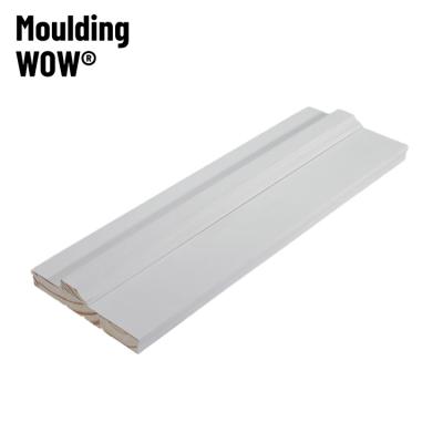 China MoldingWow DW-0028 Modern Wood Door Frame MDF Molding Wood MDF Molding 1x4 Wood Architrave Moldings MDF Molding for sale