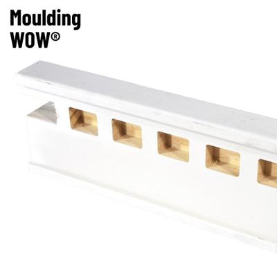 China MouldingWow DW-0085 Modern Door and Window Border Primed Molding Wood Frame MDF Frame Moldings Primed Wood Door Frame for sale