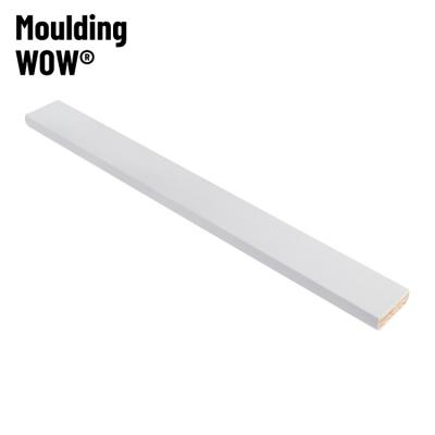 China MouldingWow DW-0002 Modern Interior Decor Wood Molding Trim Skirting Molding MDF Skirting Decorative Wood Moldings Wood Moldings for sale