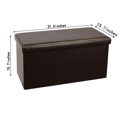 China Foldable Shoe Storage Supplier China Folding Storage Ottoman Box for sale