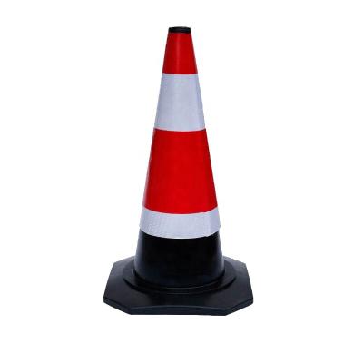 China High Visible Special Rubber Road Cones For Road Safety Traffic Warning Construction for sale