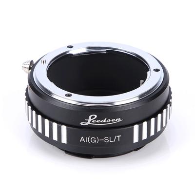 China Aluminum + Brass Ring Mount Adapter Manual Convenient Lens Focus For Leica L/T Mount Camera For Nikon AF/AI/P/D/S/G Lens for sale