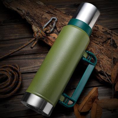 China Vial 1.2L Stainless Steel Vacuum Viable Displacement Vacuum Insulated Water Flask for sale