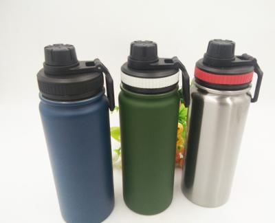 China Sustainable Custom BPA Free Double Logo Wall Insulated Water Bottle With Slide Closed Lid for sale