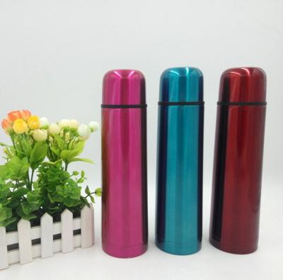 China Sustainable Double Wall Stainless Steel Flask Thermos Refill Vacuum Bullet Type Vacuum Bullet Flask for sale