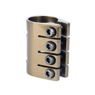 China Factory Price Pro Scooter 4 Holes Clamp Aluminum CNC Clamps For Complete Stunt Scooter SC005 for sale