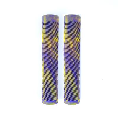 China Soft High Quality Fashion Mixed Color TPR Handlebar Rubber Grips For Kick Stunt Scooter for sale