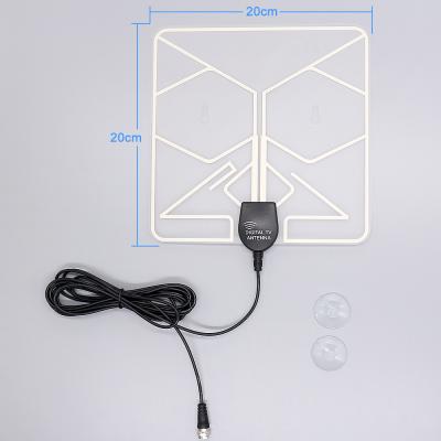 China New TV Antenna UHF VHF Antenna Coaxial Cable Indoor Plastic Foil Antenna With F Male Connector Passive Antenna for sale