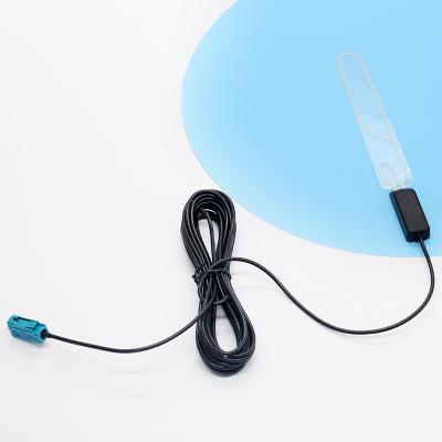 China Aluminum Alloy DAB Car AM FM Amplified Antenna DAB 3 In 1 Digital Radio Combo Antenna With SMB Connector In Europe for sale