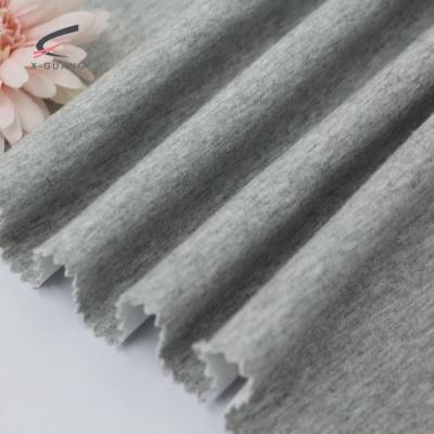 China Factory Price Blend French Terry Plain Dyed Knitted Fabric Shrink-Resistant Look For Hoodie Fabric for sale