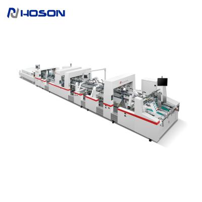 China ZH-1200BFST 4 6 Corner auto corrugated carton box folder gluer machine for sale