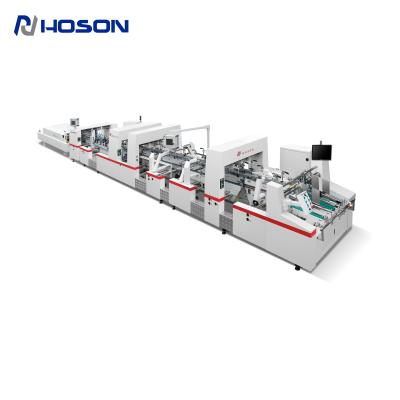 China ZH-1200BFST 4&6 Corner Automatic Paper/Corrugated Box Making Folder Guler Machine for sale