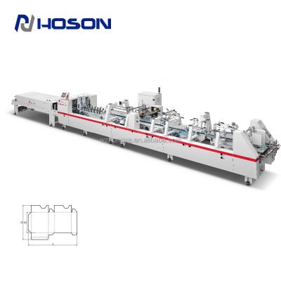 China ZH-880BFT-H Cardboard Paper Box Folding Gluing Machine for sale