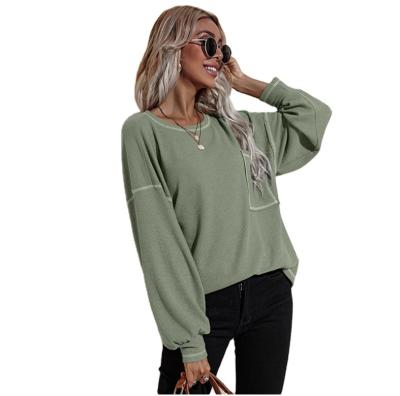 China Autumn Popular Beauty Blouse Fashion Anti-wrinkle Amazon Shirt Long Sleeve Girls Sweater Shirt for sale